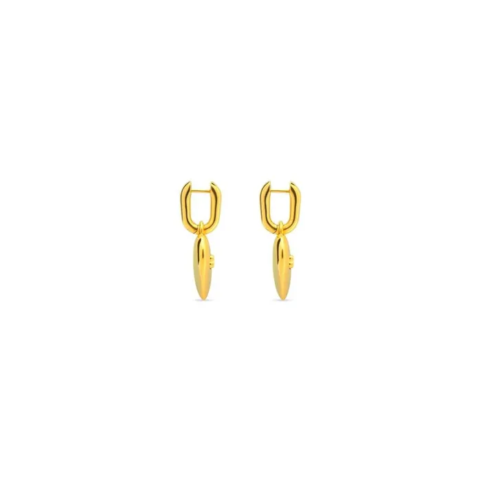 Women Jewellery Balenciaga Bb Icon Heart Earrings In Gold