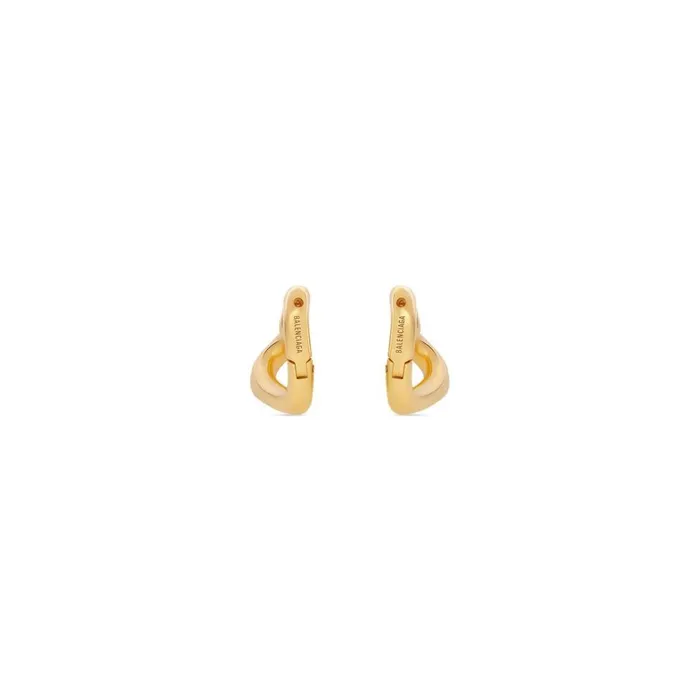 Women Jewellery Balenciaga Loop Heart Xs Earrings In Gold