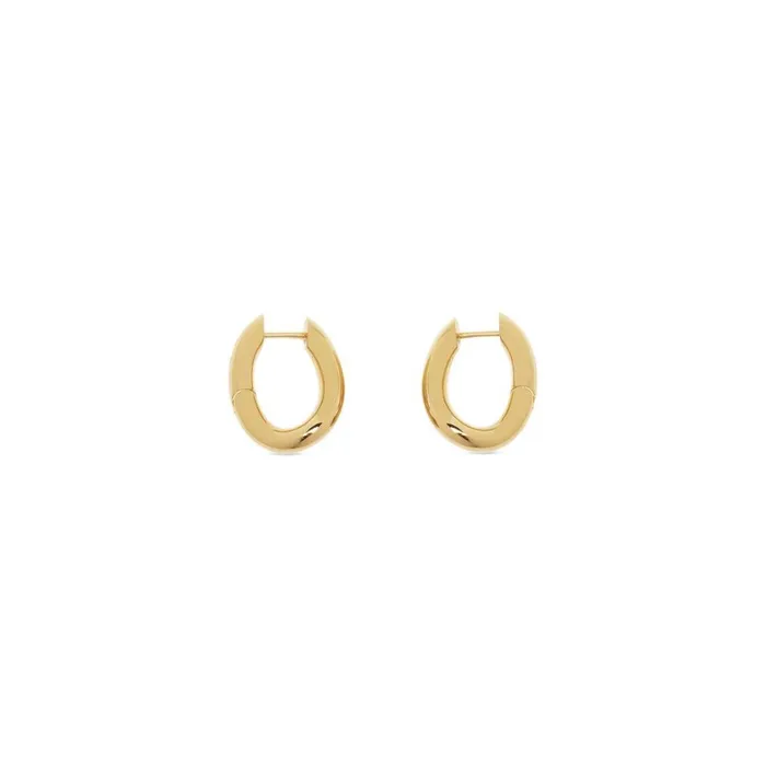 Women Jewellery Balenciaga Loop Xs Earrings In Gold