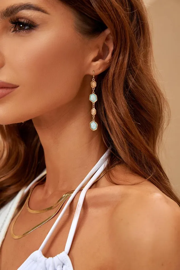 Women Jewellery Cupshe Katerina Sky Geometric Earring Multicolor