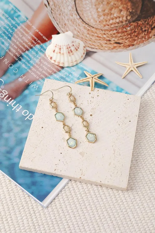 Women Jewellery Cupshe Katerina Sky Geometric Earring Multicolor