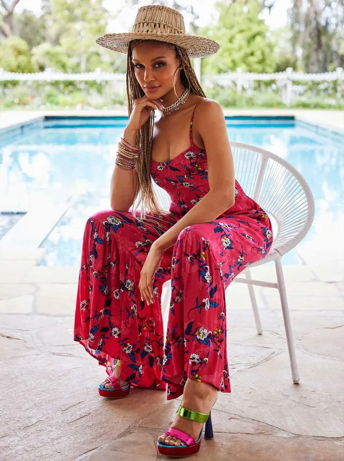 Women Jumpsuits and Rompers Jessica Simpson Ronan Jumpsuit In Flora Mimic