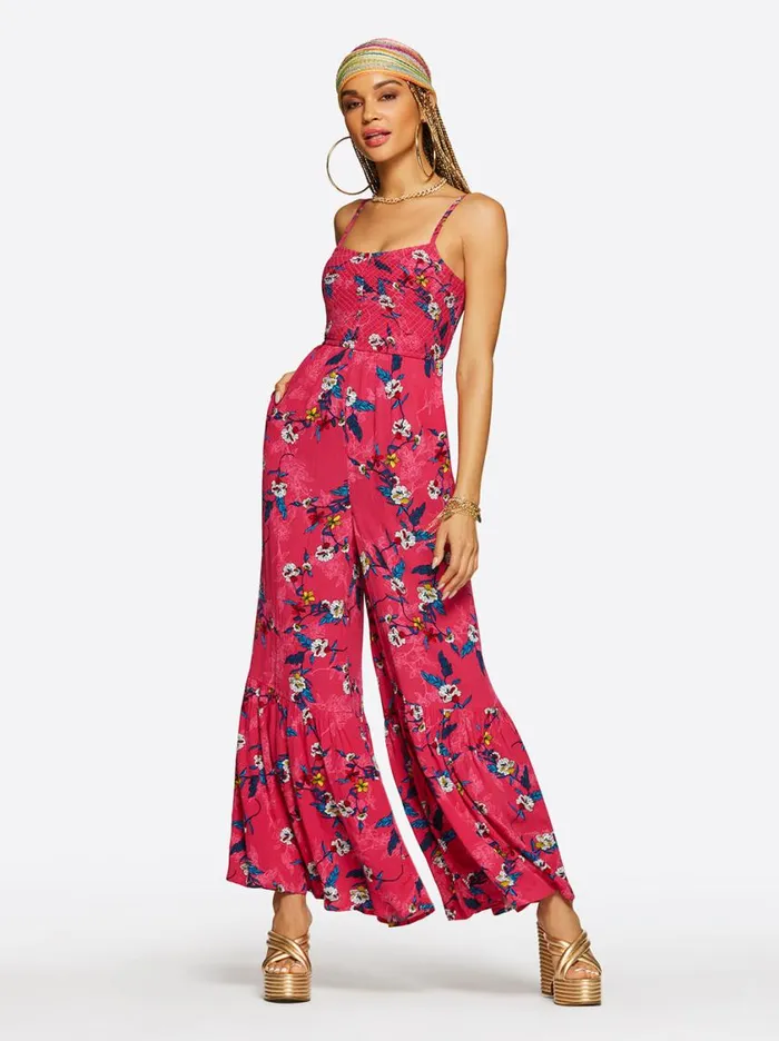 Women Jumpsuits and Rompers Jessica Simpson Ronan Jumpsuit In Flora Mimic