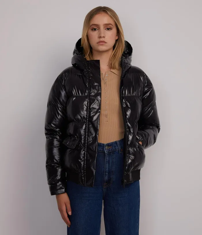 Women Kaan Puffer Jacket Black Matt and Nat Puffers