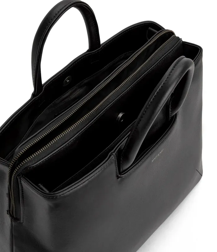 Women Kintla Vegan Satchel 8211 Arbor Black Matt and Nat Satchels