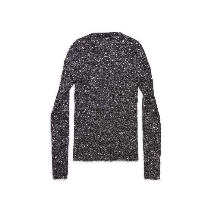 Women Knitwear Balenciaga Fitted Sweater In Black