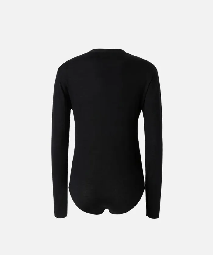 Women Knitwear Pinko Extrafine Wool Buttoned Body With Vneck Limo Black Women Knitwear Pinko Extrafine Wool Buttoned Body With Vneck Limo Black