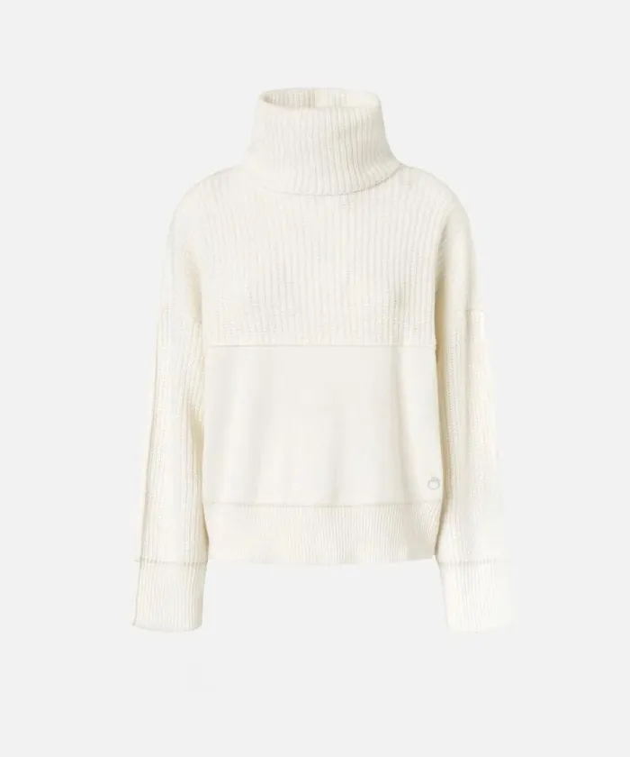 Women Knitwear Pinko Fine Wool And Cashmere Turtleneck Jumper Pure White Women Knitwear Pinko Fine Wool And Cashmere Turtleneck Jumper Pure White