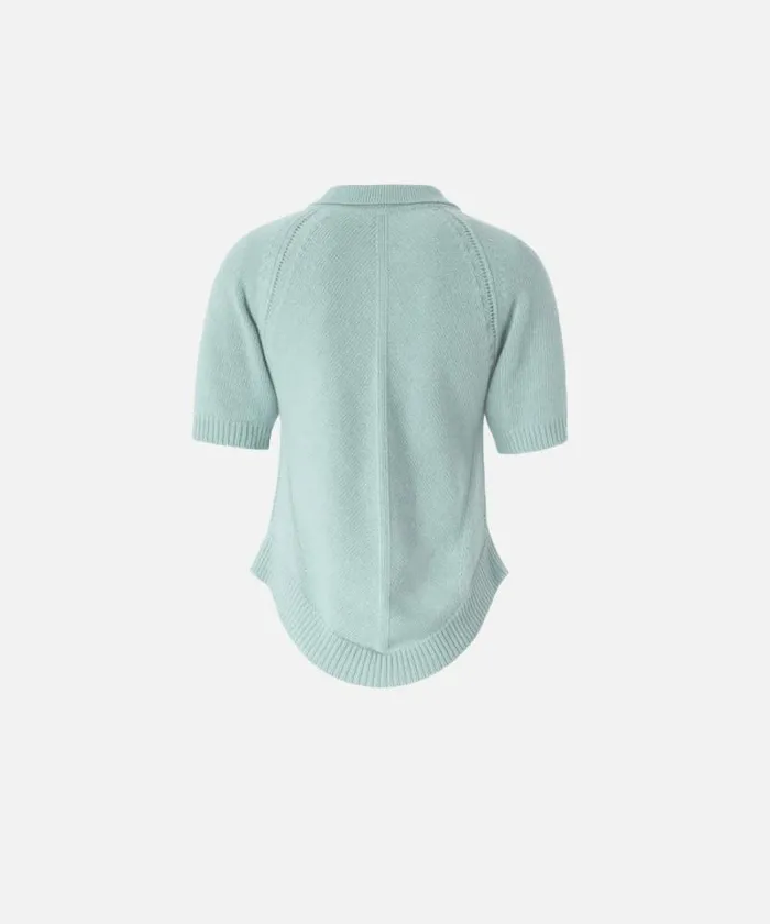 Women Knitwear Pinko Knit Wool And Cashmereblend Polo Feldspar Women Knitwear Pinko Knit Wool And Cashmereblend Polo Feldspar