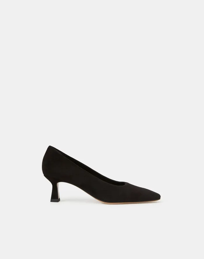 Women Lafayette 148 New York Heels Suede Adele Heel Black