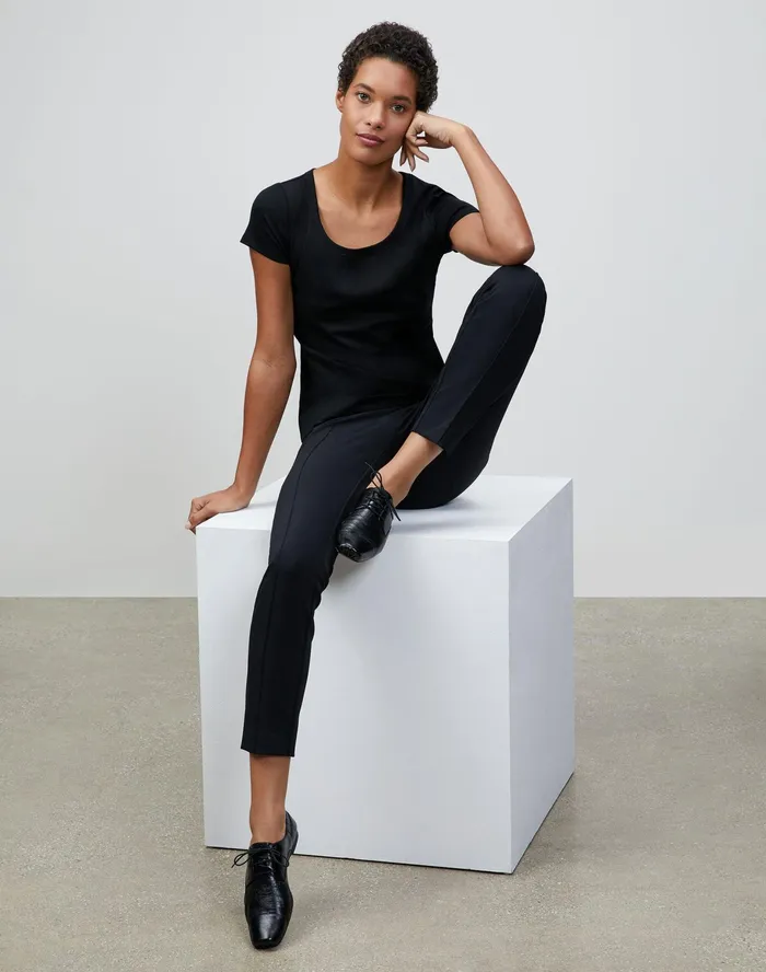 Women Lafayette 148 New York Pants and Shorts Acclaimed Stretch Gramercy Pant Black