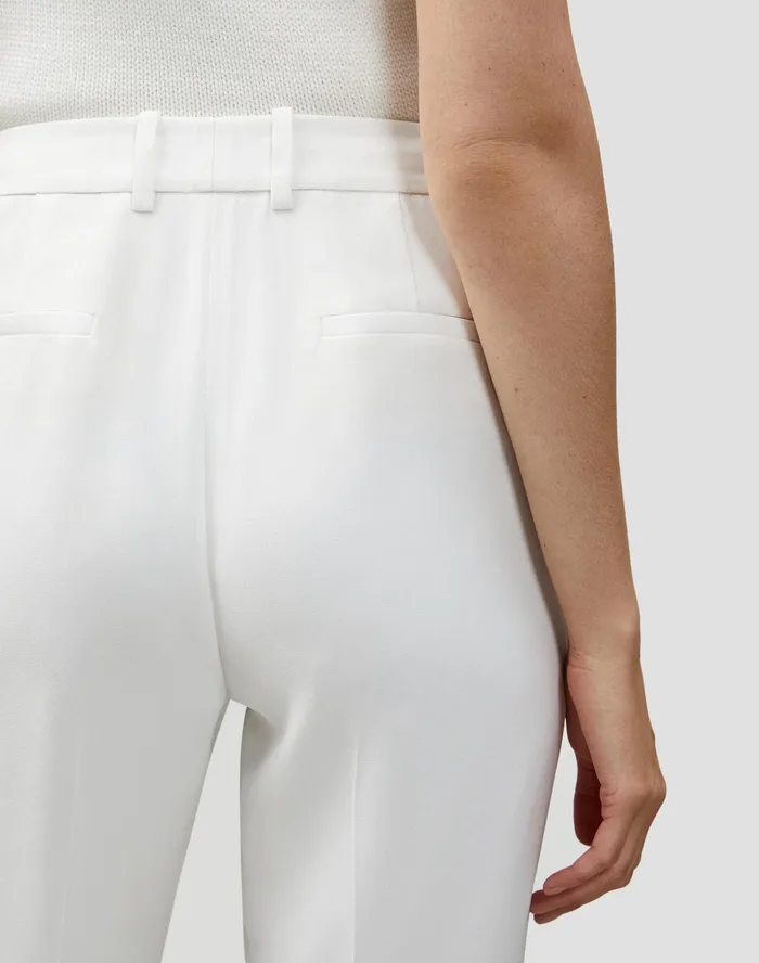 Women Lafayette 148 New York Pants and Shorts Petite Finesse Crepe Clinton Pant Cloud