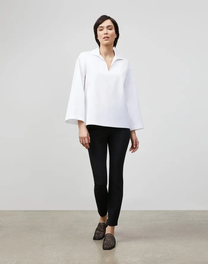 Women Lafayette 148 New York Pants and Shorts Petite Greenwich Pant In Acclaimed Stretch Black