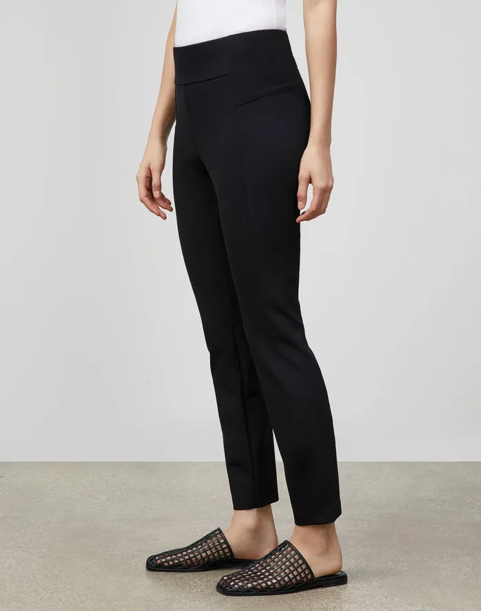 Women Lafayette 148 New York Pants and Shorts Petite Greenwich Pant In Acclaimed Stretch Black