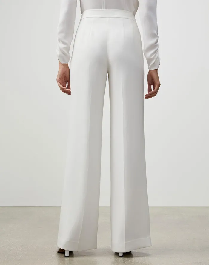 Women Lafayette 148 New York Pants and Shorts PlusSize Finesse Crepe Dalton Pant Cloud