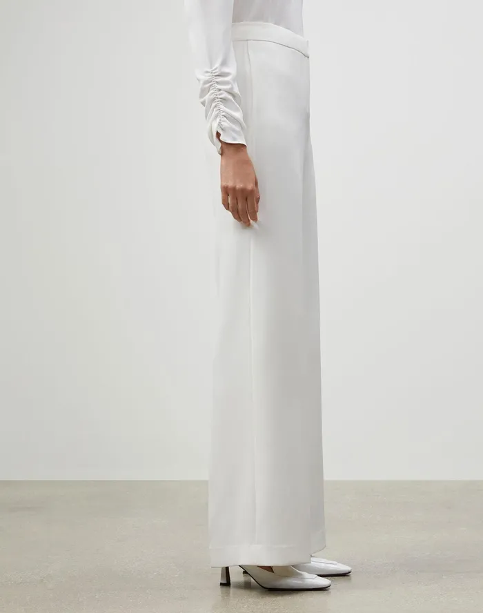 Women Lafayette 148 New York Pants and Shorts PlusSize Finesse Crepe Dalton Pant Cloud