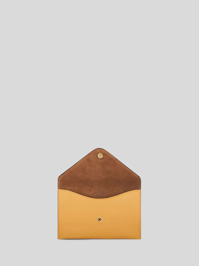 Women Leather Clutch Bag With Pegaso Etro Necessaire And Pouches