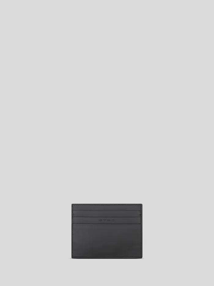 Women Leather Credit Card Holder With Pegaso Etro Wallets And Credit Card Holder