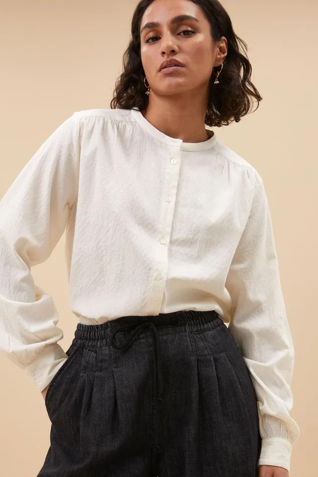 Women Lenn Blouse Off White Bybar Blouses