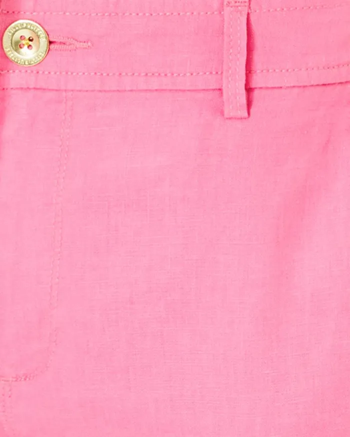 Women Lilly Pulitzer Bottoms 7034 Aldora Linen Short Confetti Pink Women Lilly Pulitzer Bottoms 7034 Aldora Linen Short Confetti Pink