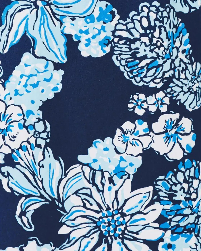 Women Lilly Pulitzer Dresses Aria Cotton Shift Dress Low Tide Navy Bouquet All Day Women Lilly Pulitzer Dresses Aria Cotton Shift Dress Low Tide Navy Bouquet All Day