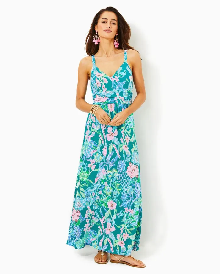 Women Lilly Pulitzer Dresses Blake Maxi Dress Multi Hot On The Vine