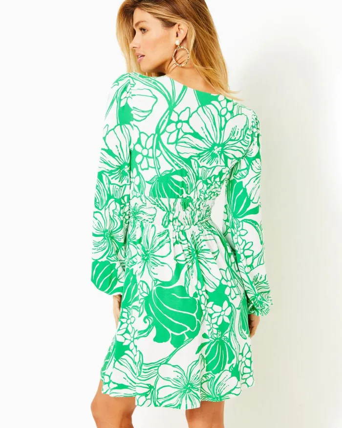 Women Lilly Pulitzer Dresses Calla Long Sleeve VNeck Dress Roxie Pink Worth A Look Women Lilly Pulitzer Dresses Calla Long Sleeve VNeck Dress Roxie Pink Worth A Look