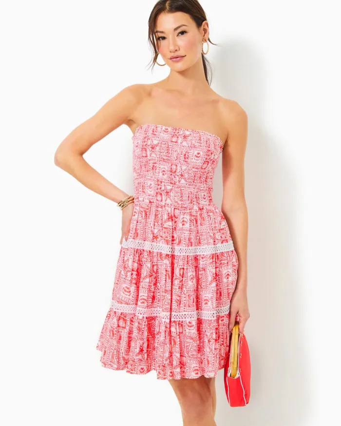 Women Lilly Pulitzer Dresses Calla Long Sleeve VNeck Dress Roxie Pink Worth A Look Women Lilly Pulitzer Dresses Calla Long Sleeve VNeck Dress Roxie Pink Worth A Look