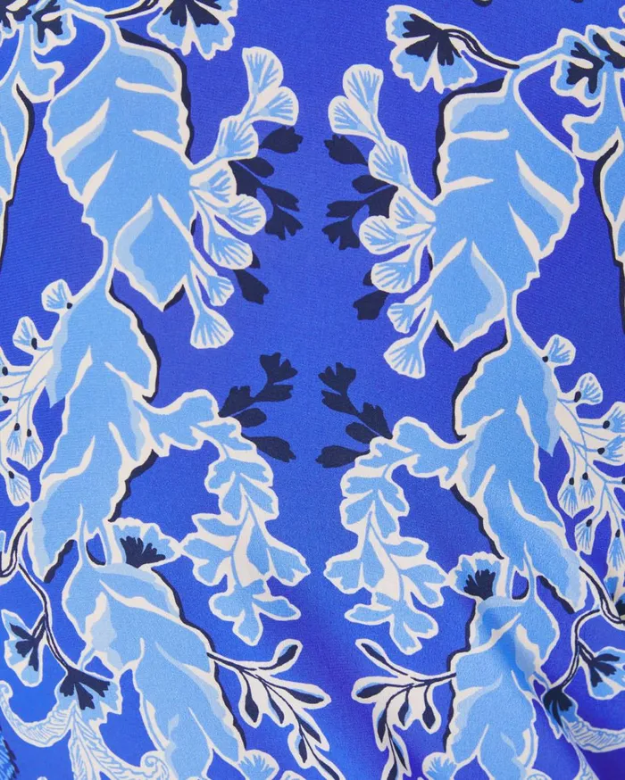 Women Lilly Pulitzer Dresses Cinzia Silk Caftan Alba Blue Baja Cove Engineered Woven Dress Women Lilly Pulitzer Dresses Cinzia Silk Caftan Alba Blue Baja Cove Engineered Woven Dress