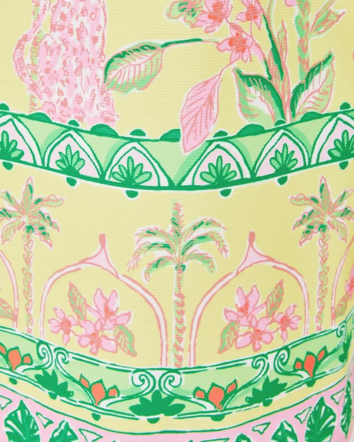 Women Lilly Pulitzer Dresses Del Rey Stretch Shift Dress Finch Yellow Tropical Oasis Engineered Knit Dress Women Lilly Pulitzer Dresses Del Rey Stretch Shift Dress Finch Yellow Tropical Oasis Engineered Knit Dress
