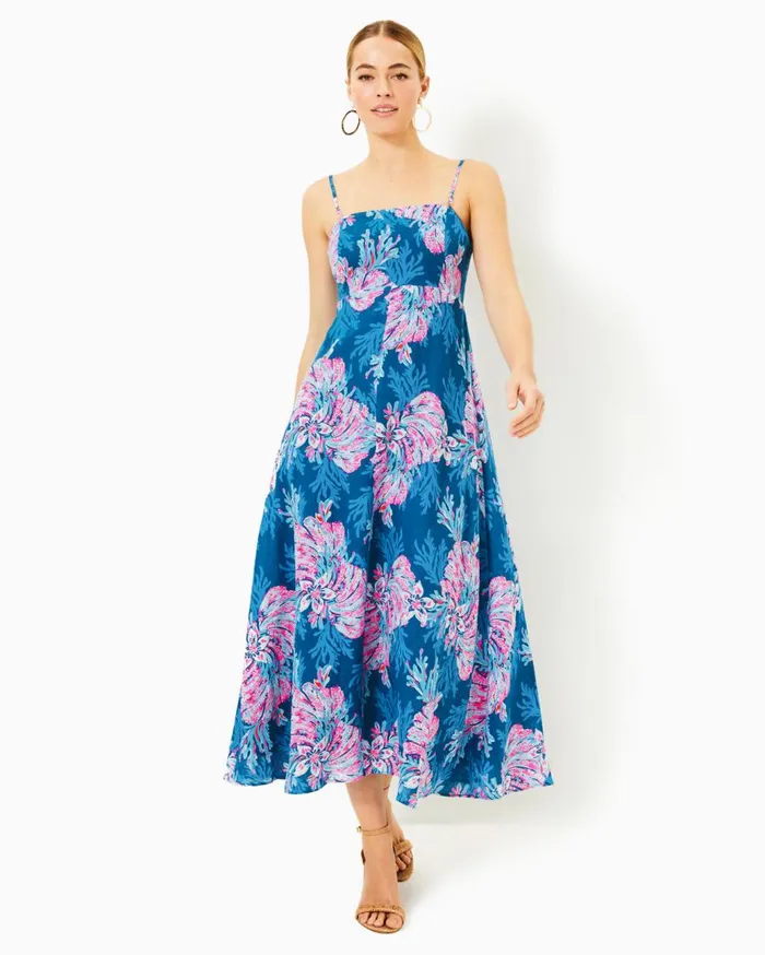 Women Lilly Pulitzer Dresses Gulianna Cotton Maxi Shift Dress Multi Spring In Your Step Women Lilly Pulitzer Dresses Gulianna Cotton Maxi Shift Dress Multi Spring In Your Step