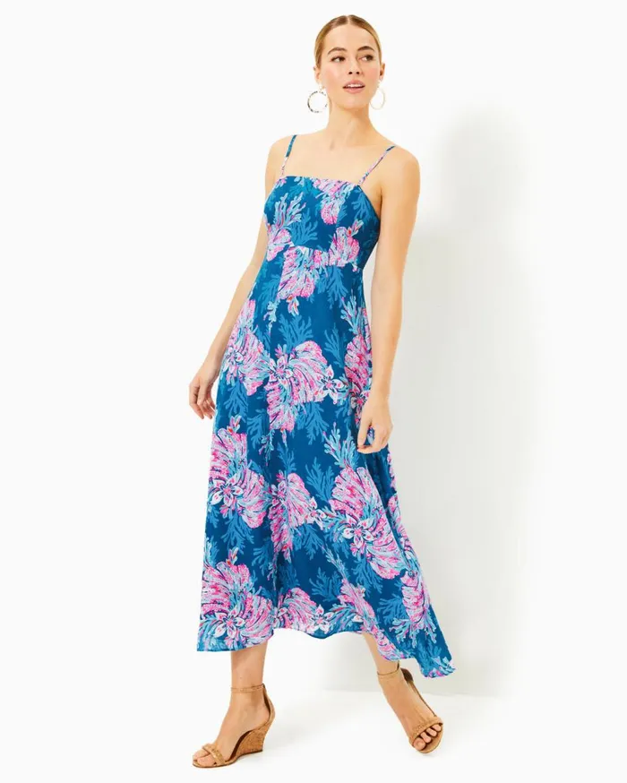 Women Lilly Pulitzer Dresses Gulianna Cotton Maxi Shift Dress Multi Spring In Your Step Women Lilly Pulitzer Dresses Gulianna Cotton Maxi Shift Dress Multi Spring In Your Step
