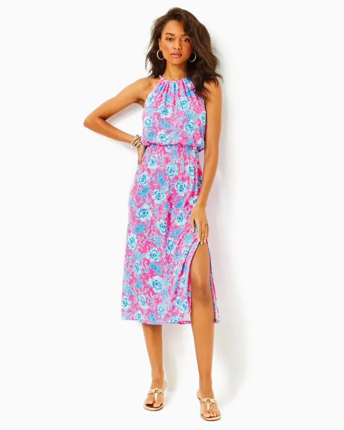 Women Lilly Pulitzer Dresses Gulianna Cotton Maxi Shift Dress Multi Spring In Your Step Women Lilly Pulitzer Dresses Gulianna Cotton Maxi Shift Dress Multi Spring In Your Step