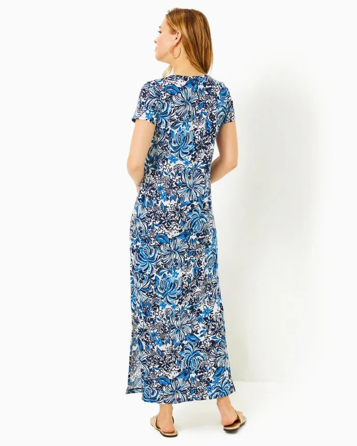 Women Lilly Pulitzer Dresses Gulianna Cotton Maxi Shift Dress Multi Spring In Your Step Women Lilly Pulitzer Dresses Gulianna Cotton Maxi Shift Dress Multi Spring In Your Step