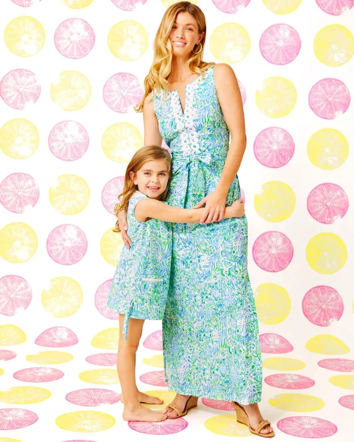 Women Lilly Pulitzer Dresses Gulianna Cotton Maxi Shift Dress Multi Spring In Your Step Women Lilly Pulitzer Dresses Gulianna Cotton Maxi Shift Dress Multi Spring In Your Step