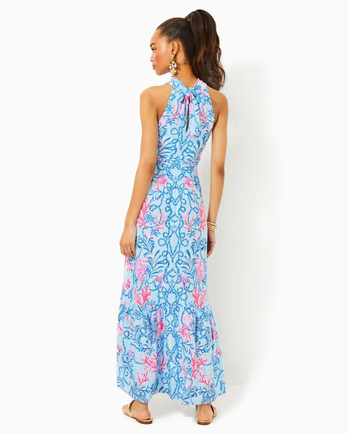 Women Lilly Pulitzer Dresses Gulianna Cotton Maxi Shift Dress Multi Spring In Your Step Women Lilly Pulitzer Dresses Gulianna Cotton Maxi Shift Dress Multi Spring In Your Step