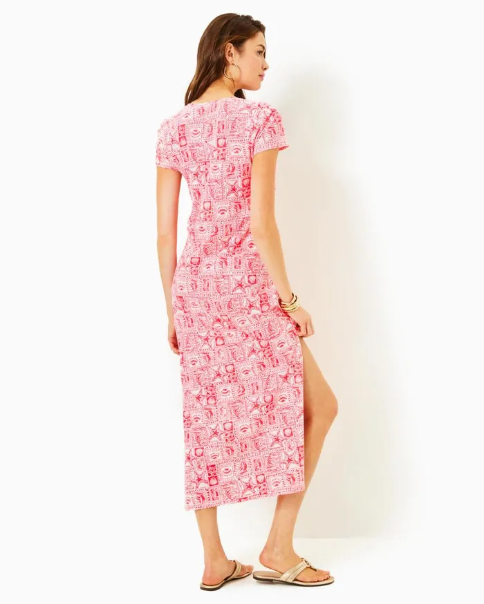 Women Lilly Pulitzer Dresses Gulianna Cotton Maxi Shift Dress Multi Spring In Your Step Women Lilly Pulitzer Dresses Gulianna Cotton Maxi Shift Dress Multi Spring In Your Step