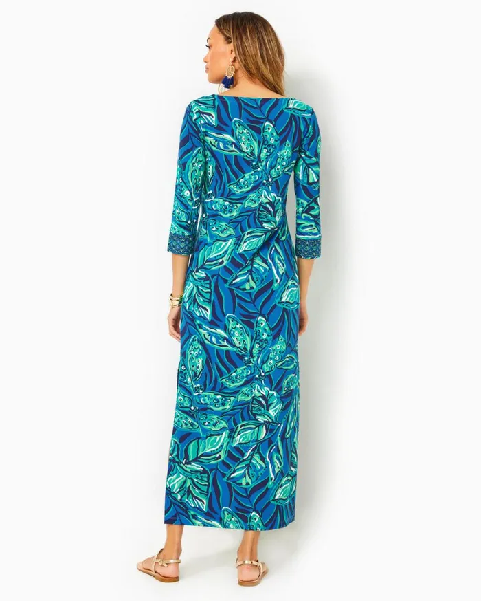 Women Lilly Pulitzer Dresses UPF 50 Seralina ChillyLilly Maxi Dress Indigo Breeze Shady Gators Engineered Chillylilly Women Lilly Pulitzer Dresses UPF 50 Seralina ChillyLilly Maxi Dress Indigo Breeze Shady Gators Engineered Chillylilly