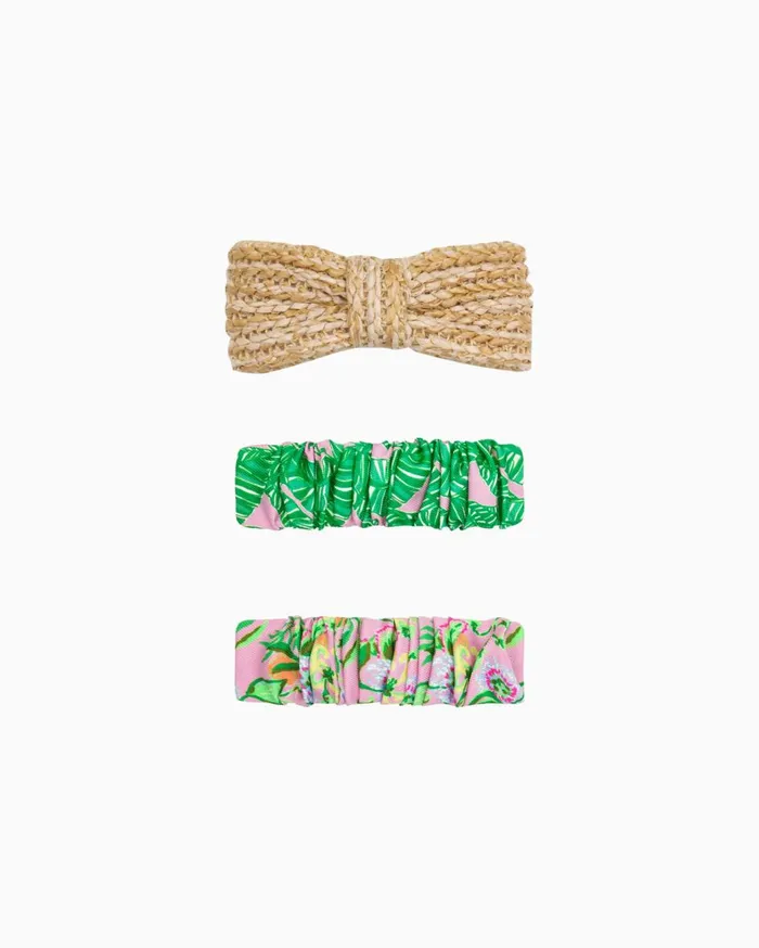 Women Lilly Pulitzer Hats and Hair Assorted Barrette Set Multi
