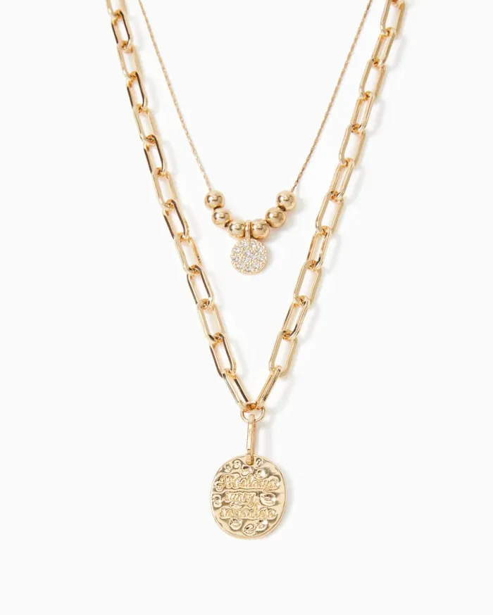 Women Lilly Pulitzer Jewelry Island Hopping Necklace Gold Metallic Women Lilly Pulitzer Jewelry Island Hopping Necklace Gold Metallic