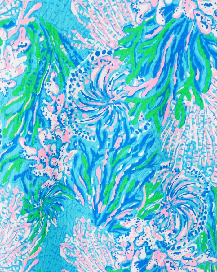 Women Lilly Pulitzer Loungewear Clanton Long Sleeve Top and Loxley Knit Short Set Las Olas Aqua Strong Current Sea Women Lilly Pulitzer Loungewear Clanton Long Sleeve Top and Loxley Knit Short Set Las Olas Aqua Strong Current Sea