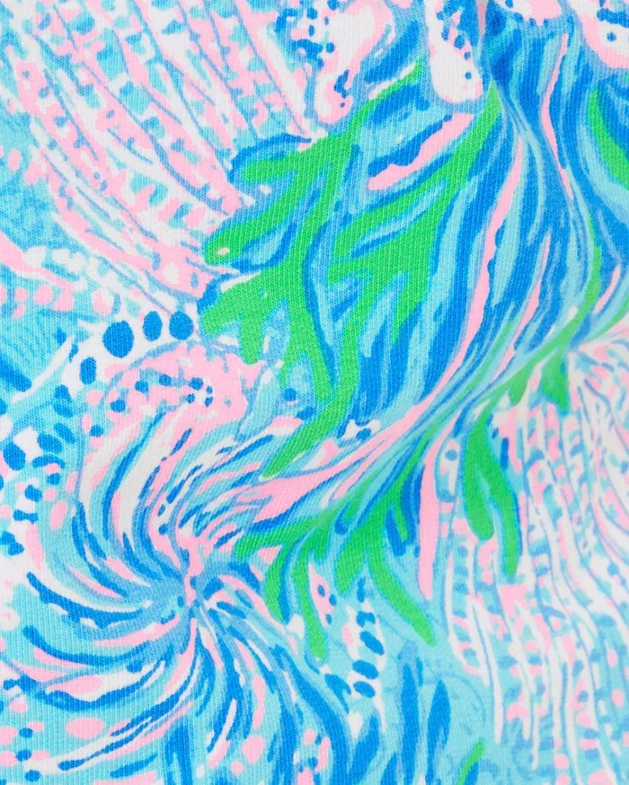 Women Lilly Pulitzer Loungewear Clanton Long Sleeve Top and Loxley Knit Short Set Las Olas Aqua Strong Current Sea Women Lilly Pulitzer Loungewear Clanton Long Sleeve Top and Loxley Knit Short Set Las Olas Aqua Strong Current Sea