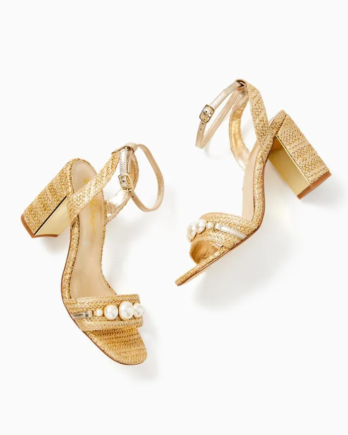 Women Lilly Pulitzer Shoes May Sandal Gold Metallic Women Lilly Pulitzer Shoes May Sandal Gold Metallic