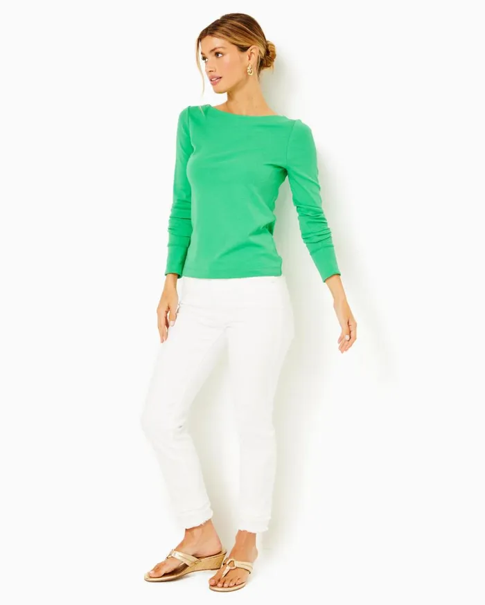 Women Lilly Pulitzer Tops Jadah Knit Top Spearmint Women Lilly Pulitzer Tops Jadah Knit Top Spearmint