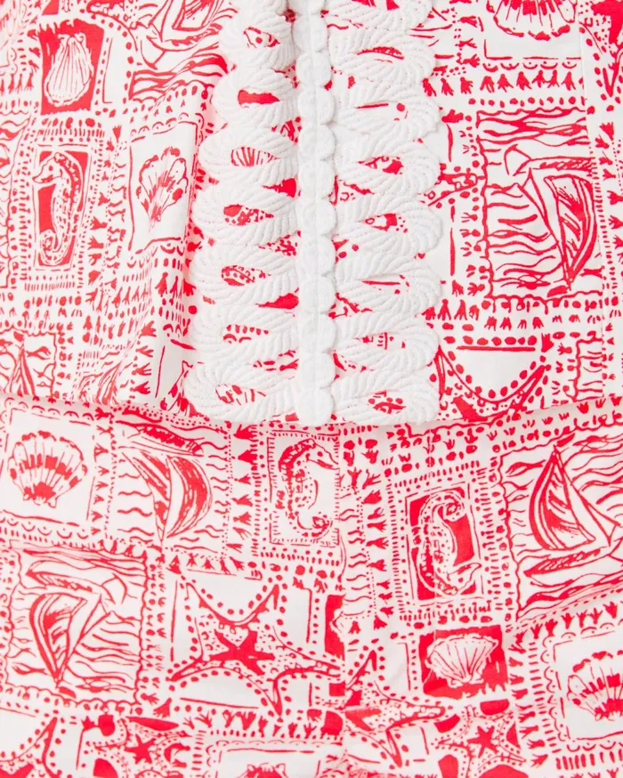 Women Lilly Pulitzer Tops Shelli Stretch Top Mizner Red Seaside Harbour Women Lilly Pulitzer Tops Shelli Stretch Top Mizner Red Seaside Harbour