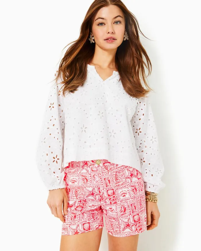Women Lilly Pulitzer Tops Shelli Stretch Top Mizner Red Seaside Harbour Women Lilly Pulitzer Tops Shelli Stretch Top Mizner Red Seaside Harbour