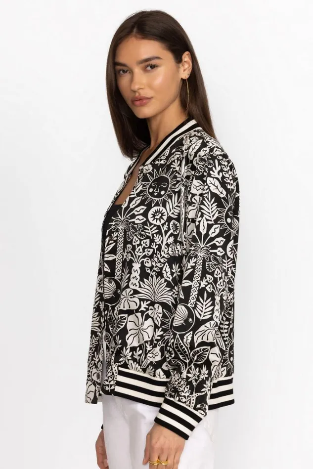 Women LUCIANA SNAP FRONT BOMBER Luciana Johnny Was Outerwear Women LUCIANA SNAP FRONT BOMBER Luciana Johnny Was Outerwear