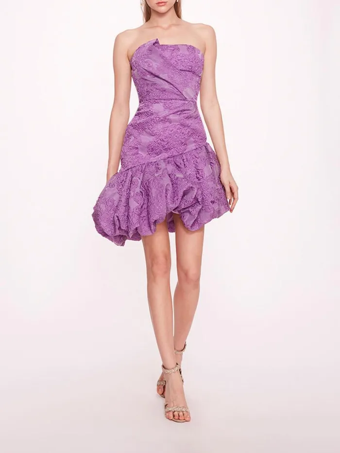 Women Marchesa Dresses Calathea Mini Dress Lavender
