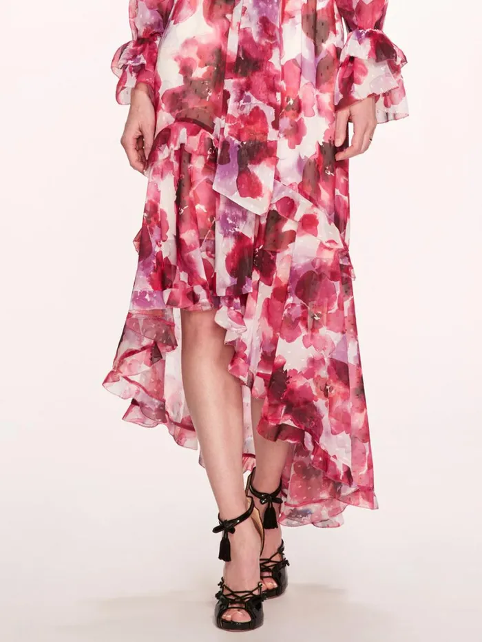 Women Marchesa Dresses Oleander Maxi Dress Magenta Multi Women Marchesa Dresses Oleander Maxi Dress Magenta Multi