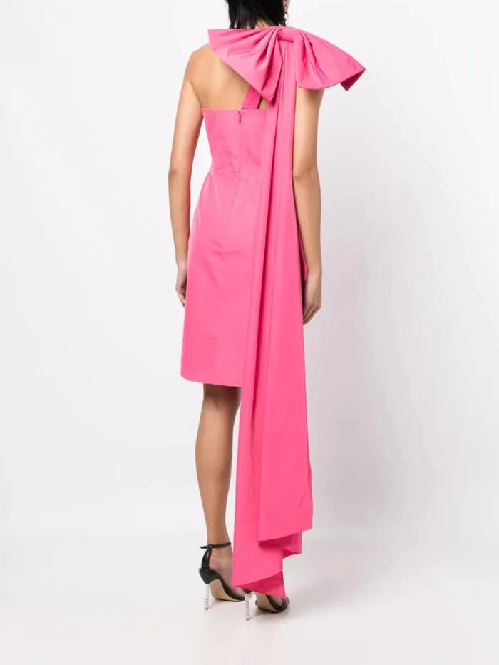 Women Marchesa Dresses Taffeta Mini Dress Pink